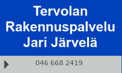 Tervolan Rakennuspalvelu Jari Järvelä logo